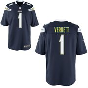 2014 NFL Draft San Diego Chargers #1 Jason Verrett Navy Blue Game Jersey