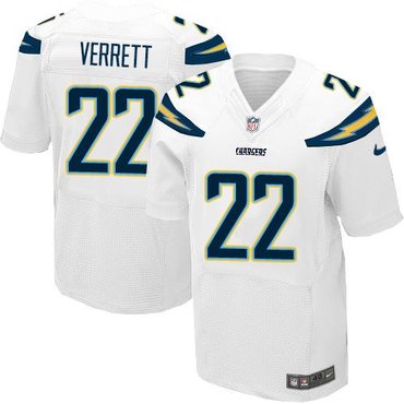 2014 NFL Draft San Diego Chargers #22 Jason Verrett white Elite Jersey