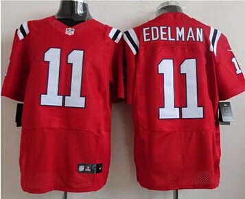 2014 NFL New England Patriots 11 Julian Edelman red Elite Jersey