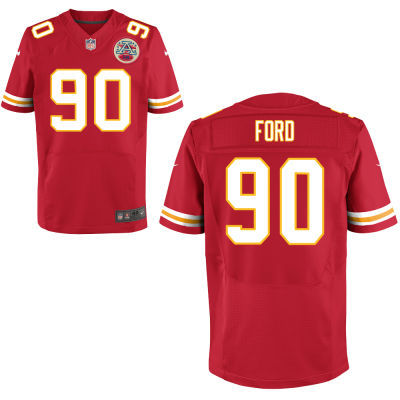 2014 New NFL Kansas City Chiefs  Dee Ford Red Elite Jersey
