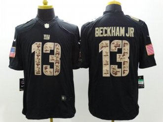 2014 New NIKE New York Giants #13 Backham Jr Black NFL Limited Salute to Service jersey