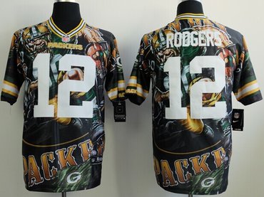2014 New Nike Green Bay Packers 12 Rodgers Fashion Elite anatical Version Jerseys
