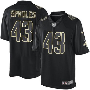 2014 New Orleans Saints #43 Darren Sproles Stills Black NFL Limited Jersey