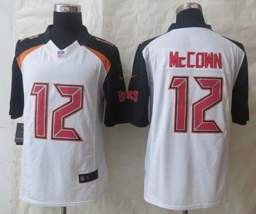 2014 New Tampa Bay Buccaneers #12 Josh McCown White NFL Limited Jersey