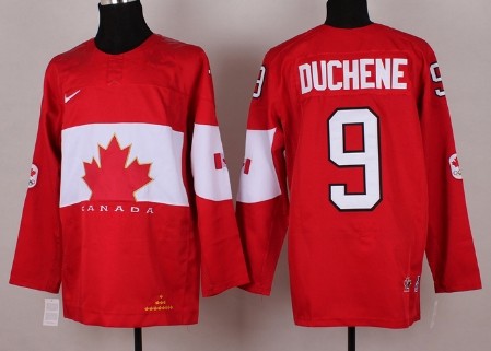 2014 Olympics Canada #9 Matt Duchene Red Jersey 1