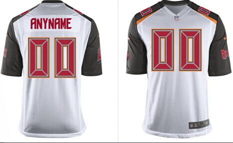 2014 Youth Tampa Bay Buccaneers Customized White Jerseys