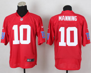 2014 nfl New York Giants #10 Manning QB red jerseys