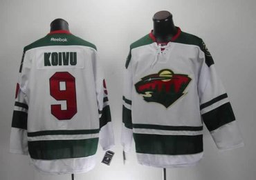 2014 nhl jerseys minnesota wilds #9 KOIVU White