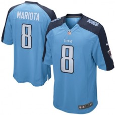 2015 Draft 2nd Overall Pick Titans #8 Marcus Mariota Game Blue Jersey