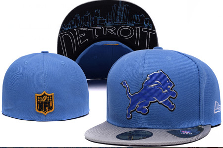 2015 NFL Lions fitted hat blue