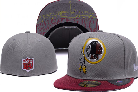 2015 NFL Redskins fitted hat Gray