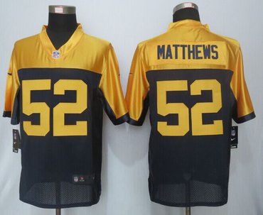 2015 New Green Bay Packers #52 Clay Matthews Navy Blue Alternate Limited Jersey
