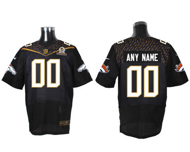 Nike NFL Denver Broncos 2016 PRO BOWL Black Men's Stitched Elite Customized Jersey