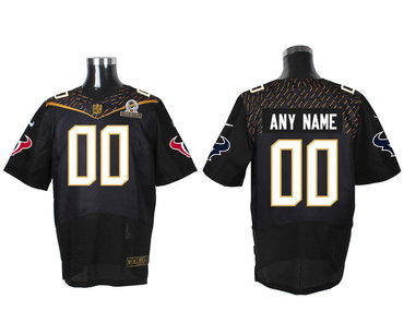 Nike NFL Houston Texans 2016 PRO BOWL Black Men's Stitched Elite Customized Jersey