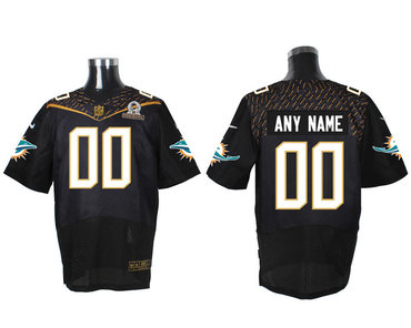 Nike NFL Miami Dolphins 2016 PRO BOWL Black Men's Stitched Elite Customized Jersey