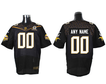 2016 Nike NFL Minnesota Vikings PRO BOWL Black Elite Jersey