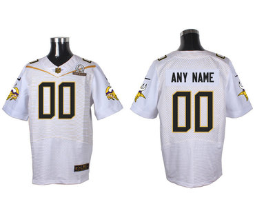 2016 Nike NFL Minnesota Vikings PRO BOWL White Elite Jersey
