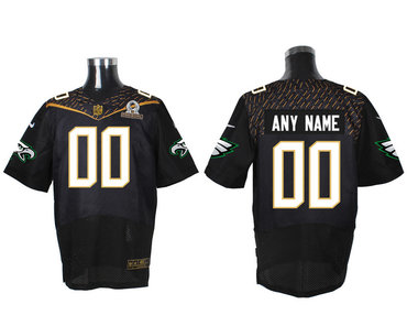 Nike NFL Philadelphia Eagles 2016 PRO BOWL Black Men's Stitched Elite Customized Jersey
