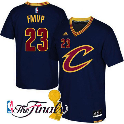 Cleveland Cavaliers Lebron James NBA Finals Champions FMVP Black stitched Jersey #23