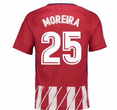 2017-18 Atletico Madrid Andre Moreira 25 Home Football Shirt