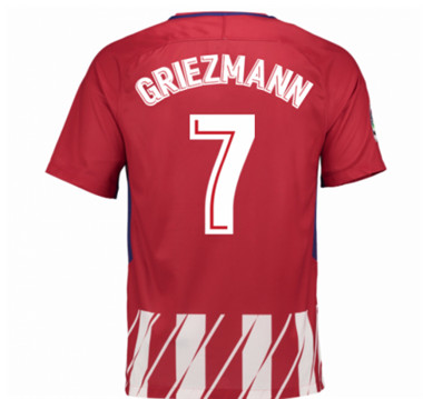 2017-18 Atletico Madrid Antoine Griezmann 7 Home Football Shirt