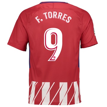 2017-18 Atletico Madrid Fernando Torres #9 Home Football Shirt