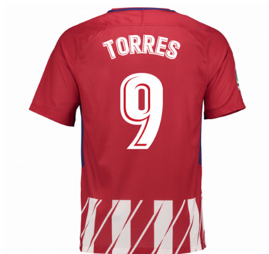 2017-18 Atletico Madrid Fernando Torres 9 Home Football Shirt