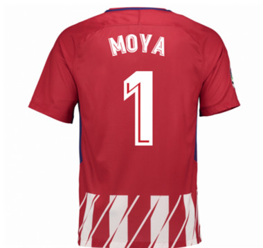 2017-18 Atletico Madrid Miguel Angel Moya 1 Home Football Shirt
