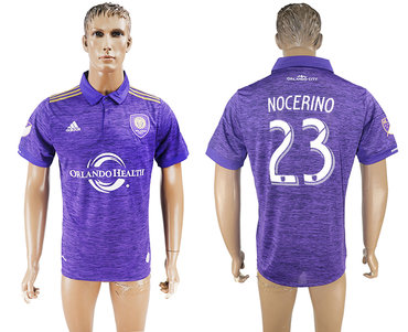 2017-18 Orlando City 23 NOCERINO Home Thailand Soccer Jersey