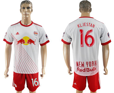 2017-18 Red Bulls 16 KLJESTAN Home Soccer Jersey