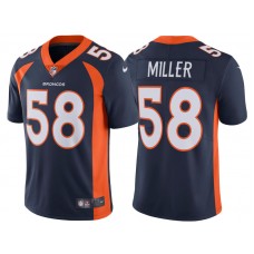 2017 Denver Broncos #58 Von Miller Navy Vapor Untouchable Limited Jersey
