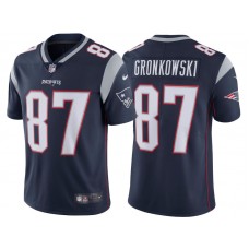 2017 New England Patriots #87 Rob Gronkowski Navy Vapor Untouchable Limited Jersey