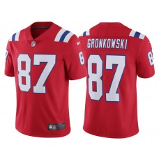 2017 New England Patriots #87 Rob Gronkowski Red Vapor Untouchable Limited Jersey