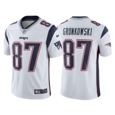 2017 New England Patriots #87 Rob Gronkowski White Vapor Untouchable Limited Jersey