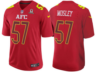 2017 Pro Bowl AFC Baltimore Ravens 57 C.J. Mosley Red Game Jersey