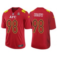 2017 Pro Bowl AFC Brian Orakpo Red Game Jersey
