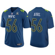 2017 Pro Bowl NFC Cliff Avril Blue Game Jersey