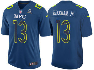 2017 Pro Bowl NFC New York Giants 13 Odell Beckham Jr Navy Game Jersey