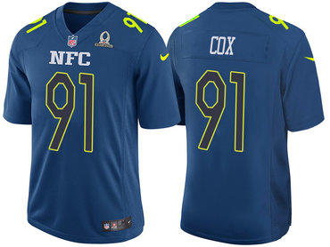 2017 Pro Bowl NFC Philadelphia Eagles 91 Fletcher Cox Navy Game Jersey