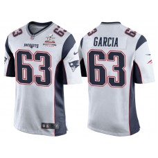 2017 Season Opener Patriots Antonio Garcia White Super Bowl LI Champions Patch Jersey