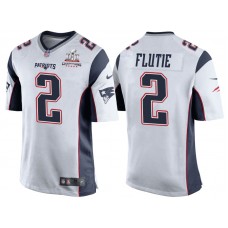 2017 Season Opener Patriots Doug Flutie White Super Bowl LI Champions Patch Jersey