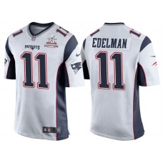 2017 Season Opener Patriots Julian Edelman White Super Bowl LI Champions Patch Jersey