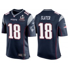 2017 Season Opener Patriots Matthew Slater Navy Super Bowl LI Champions Patch Kickoff Jersey