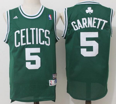 Boston Celtics Kevin Garnett White Hardwood Classics Soul Swingman Stitched NBA Throwback retired players Jersey #5