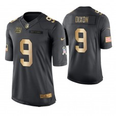 2018 Christmas Giants #9 Riley Dixon Anthracite Gold Salute to Service Jersey