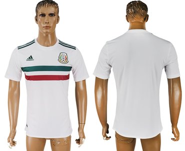 2018 Mexico White Blank Thai Style Soccer Country Jersey