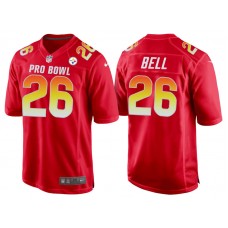 2018 Pro Bowl AFC Pittsburgh Steelers #26 Le'Veon Bell Red Game Jersey
