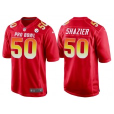 2018 Pro Bowl AFC Pittsburgh Steelers #50 Ryan Shazier Red Game Jersey