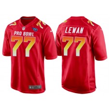 2018 Pro Bowl AFC Tennessee Titans #77 Taylor Lewan Red Game Jersey