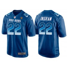 2018 Pro Bowl NFC New Orleans Saints #22 Mark Ingram Royal Game Jersey